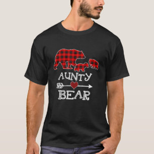 Christmas Pajama Matching Family Red Kariert Aunty T-Shirt