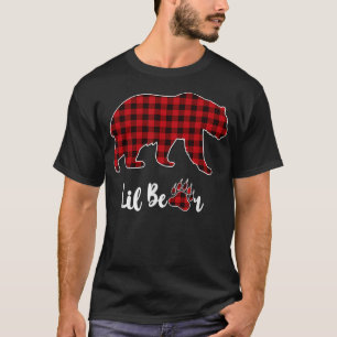 Christmas Pajama Matching Family Red Kariert Lil B T-Shirt