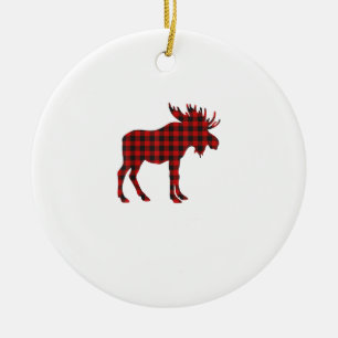 Christmas Pajama Moose T-Shirt Animal Pajamas Xmas Keramik Ornament