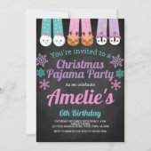 Christmas Pajama Party Einladung (Vorderseite)