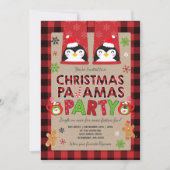 Christmas Pajama Party Einladung Holiday Pajamas (Vorderseite)