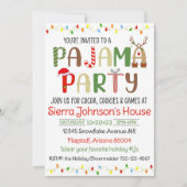Christmas Pajama Party Einladung, PJ Einladung (Vorderseite)