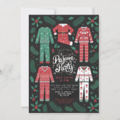 Christmas Pajama Party Festive Pajama Party Einladung (Vorderseite)