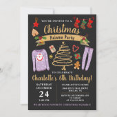 Christmas Pajama Party Girls Sleepover Geburtstag Einladung (Vorderseite)