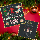 Christmas Pajama Party Holiday Einladung