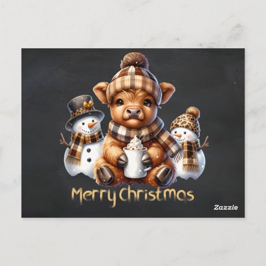 Christmas Pajama Party | Holiday Family Invite Postkarte (Rückseite)