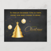 Christmas Pajama Party Kids Einladungspostkarte (Rückseite)