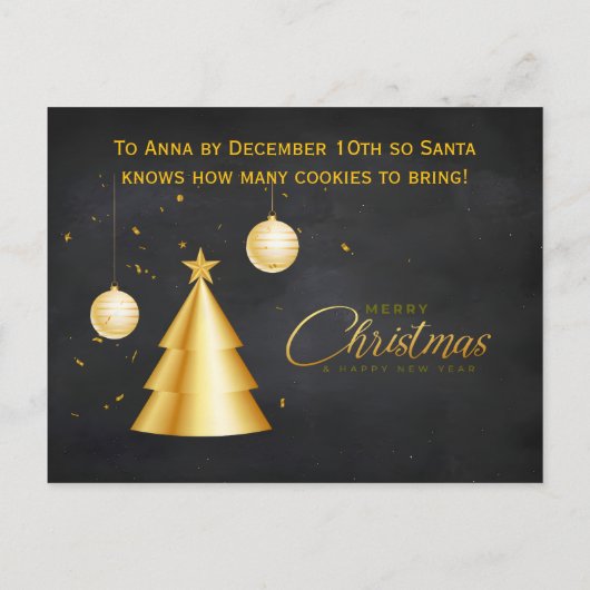 Christmas Pajama Party Kids Einladungspostkarte (Rückseite)