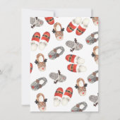 Christmas Pajama Party Sleepover Geburtstag Einladung (Rückseite)