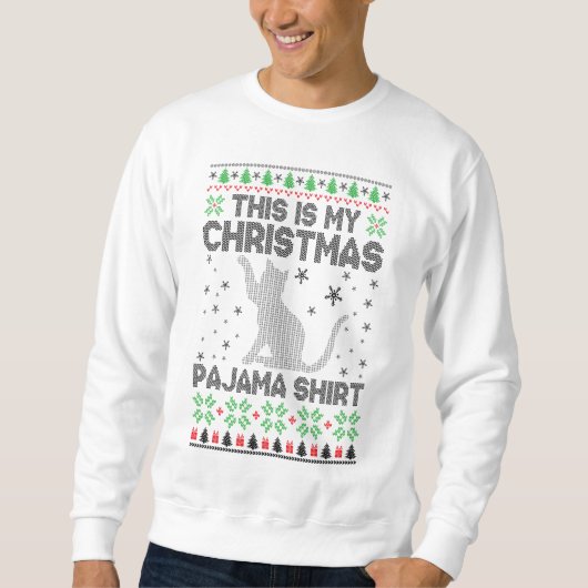 Christmas Pajama Sweatshirt (Vorderseite)