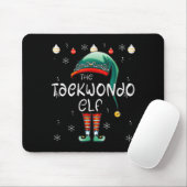 Christmas Pajama _ The Taekwondo Elf  Mousepad (Mit Mouse)