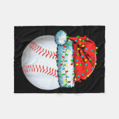 Christmas Pajamas Family Matching Baseball Men Wom Fleecedecke (Vorderseite (Horizontal))