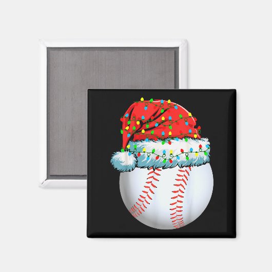 Christmas Pajamas Family Matching Baseball Men Wom Magnet (Vorderseite/Rückseite)