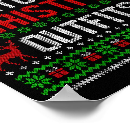 Christmas Pajamas Family Matching - I Don't Do Mat Poster (Ecke)