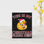 Christmas Pajamas For Family Duck This Is My Funny Karte (Gelbe Blume)
