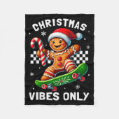 Christmas Pajamas Funny Gingerbread Ginger Christm Fleecedecke (Vorderseite)