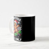 Christmas Pajamas Funny Gingerbread Ginger Christm Kaffeetasse (Vorderseite Links)