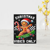 Christmas Pajamas Funny Gingerbread Ginger Christm Karte (Gelbe Blume)