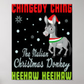 Christmas Pajamas Italian Xmas Men Women T Shirt Poster (Vorne)