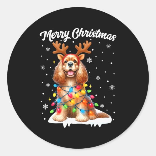 Christmas Pajamas Men Women Kids English Er Spanie Runder Aufkleber (Vorderseite)