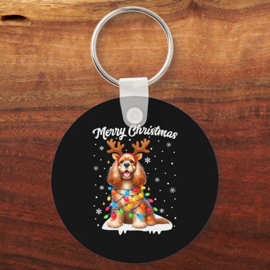 Christmas Pajamas Men Women Kids English Er Spanie Schlüsselanhänger (Vorderseite)