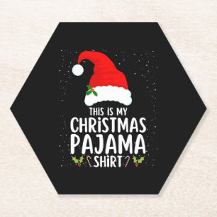 Christmas Pajamas Pajamas Sleep Shirt Untersetzer