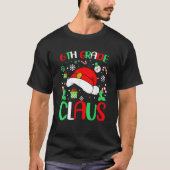 Christmas Pajamas Santa Claus Xmas Shirt, 6th Grad T-Shirt (Vorderseite)