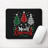 Christmas Pajamas Women Girls Merry Christmas Tree Mousepad (Mit Mouse)