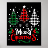 Christmas Pajamas Women Girls Merry Christmas Tree Poster (Vorne)