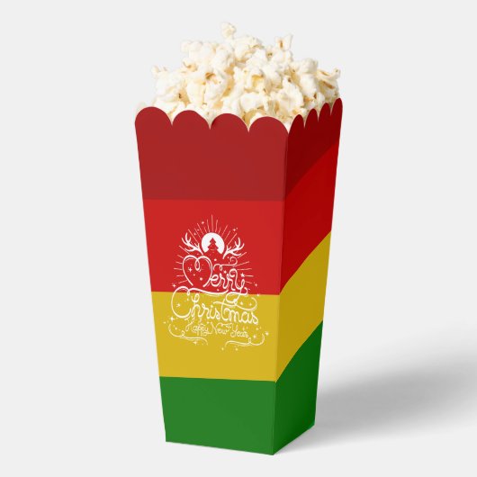 Christmas Palette Popcorn Favor Box Geschenkschachtel (Geplatzt)