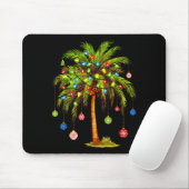 Christmas Palm Tree Light Hawaiian Trocal Xmas Mousepad (Mit Mouse)