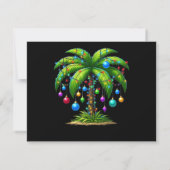 Christmas Palm Tree Light Hawaiian Tropical New Ye (Rückseite)