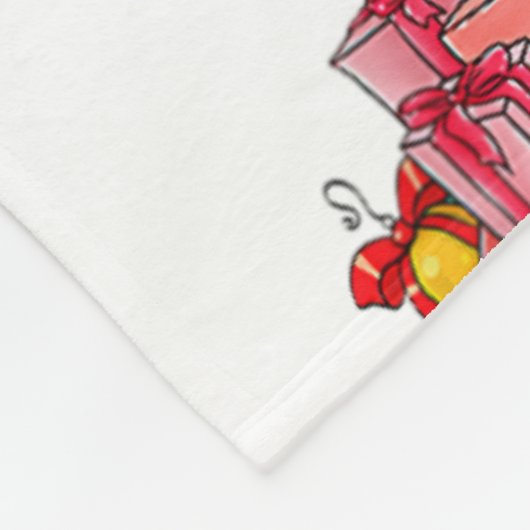 Christmas Palm Tree Light Hawaiian Tropical Xmas Fleecedecke (Ecke)