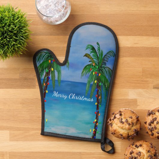 Christmas palm tree ofenhandschuh (Oben unten)
