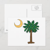 Christmas Palmetto Feiertagspostkarte (Vorne/Hinten)