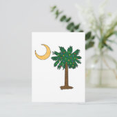 Christmas Palmetto Feiertagspostkarte (Stehend Vorderseite)