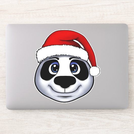 Christmas Panda Aufkleber (Computer)