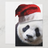 Christmas Panda Bear Briefpapier (Vorne/Hinten)