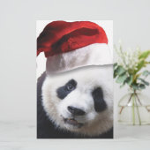 Christmas Panda Bear Briefpapier (Stehend Vorderseite)