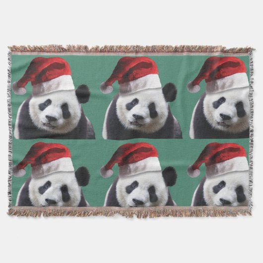 Christmas Panda Bear Decke (Vorderseite)