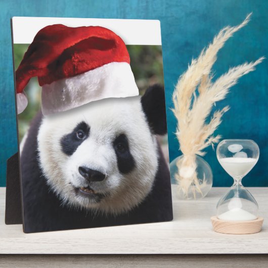 Christmas Panda Bear Fotoplatte (Seite)