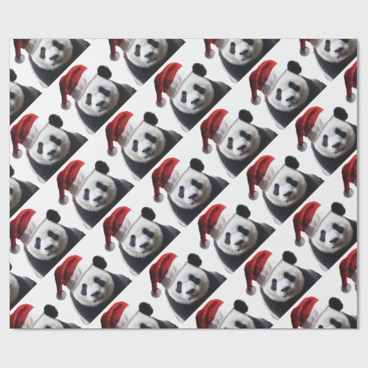 Christmas Panda Bear Geschenkpapier (Flach)