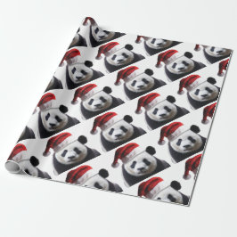 Christmas Panda Bear Geschenkpapier