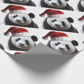 Christmas Panda Bear Geschenkpapier (Ecke)