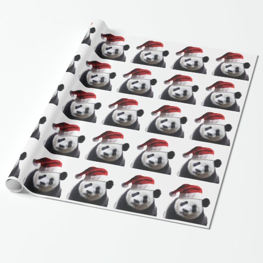 Christmas Panda Bear Geschenkpapier (Ungerollt)