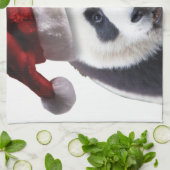 Christmas Panda Bear Handtuch (Gefaltet)