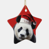 Christmas Panda Bear Keramik Ornament (Rechts)