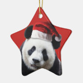 Christmas Panda Bear Keramik Ornament (Links)