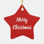 Christmas Panda Bear Keramik Ornament (Hinten)