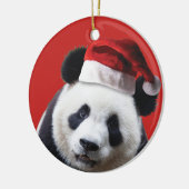 Christmas Panda Bear Keramik Ornament (Links)